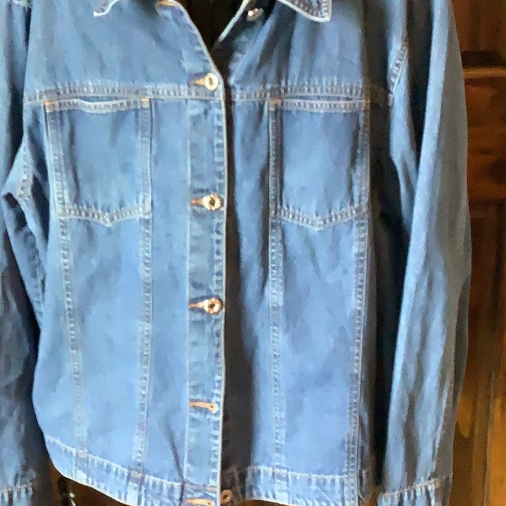 Cathy Daniels Blue Jean Jacket Classic Denim Style - Picture 2 of 7